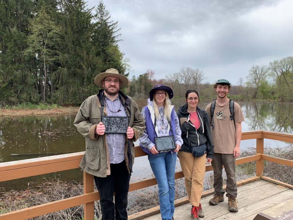WNY PRISM Crew during plant identification training at Reinstein Woods Nature Preserve.